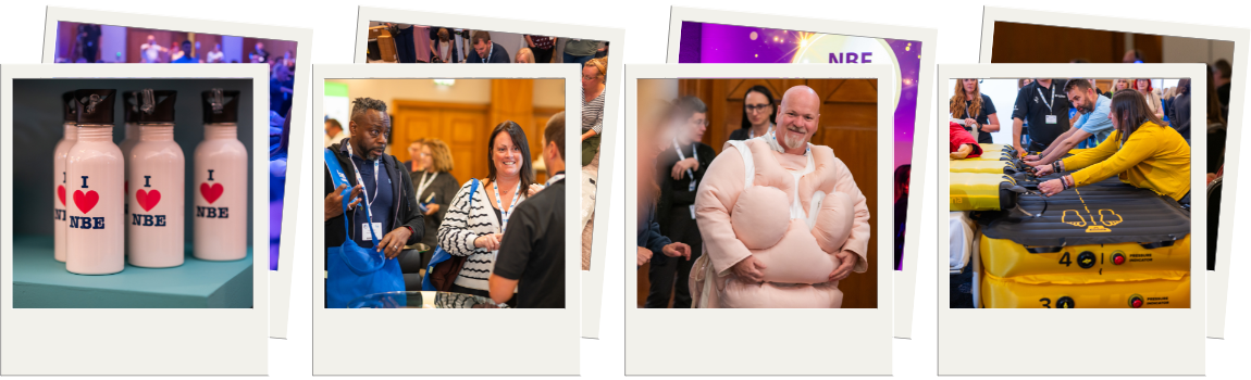 Photos of NBE members experiencing membership benefits