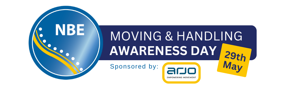 NBE Moving and Handling Awareness Day Banner with Arjo