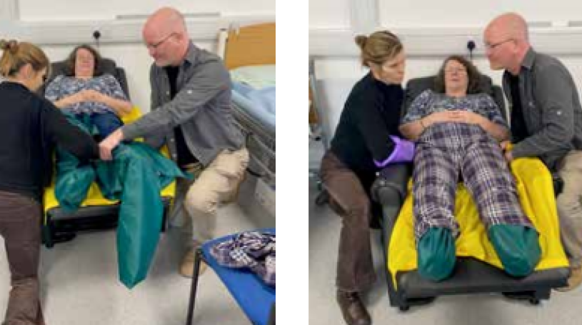 Use of fishermans leg pack image